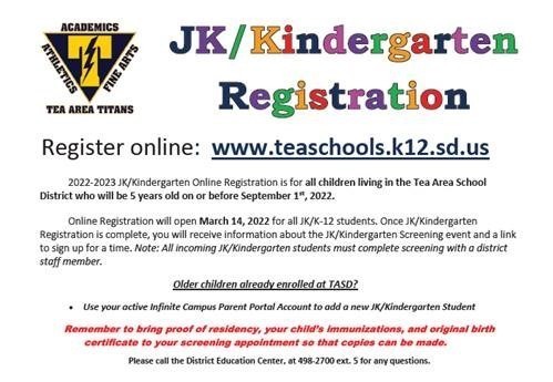 JK/KG Registration postcard